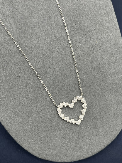 925 Sterling Silver Heart Necklace for Women Jewelry - LAX Jewelry