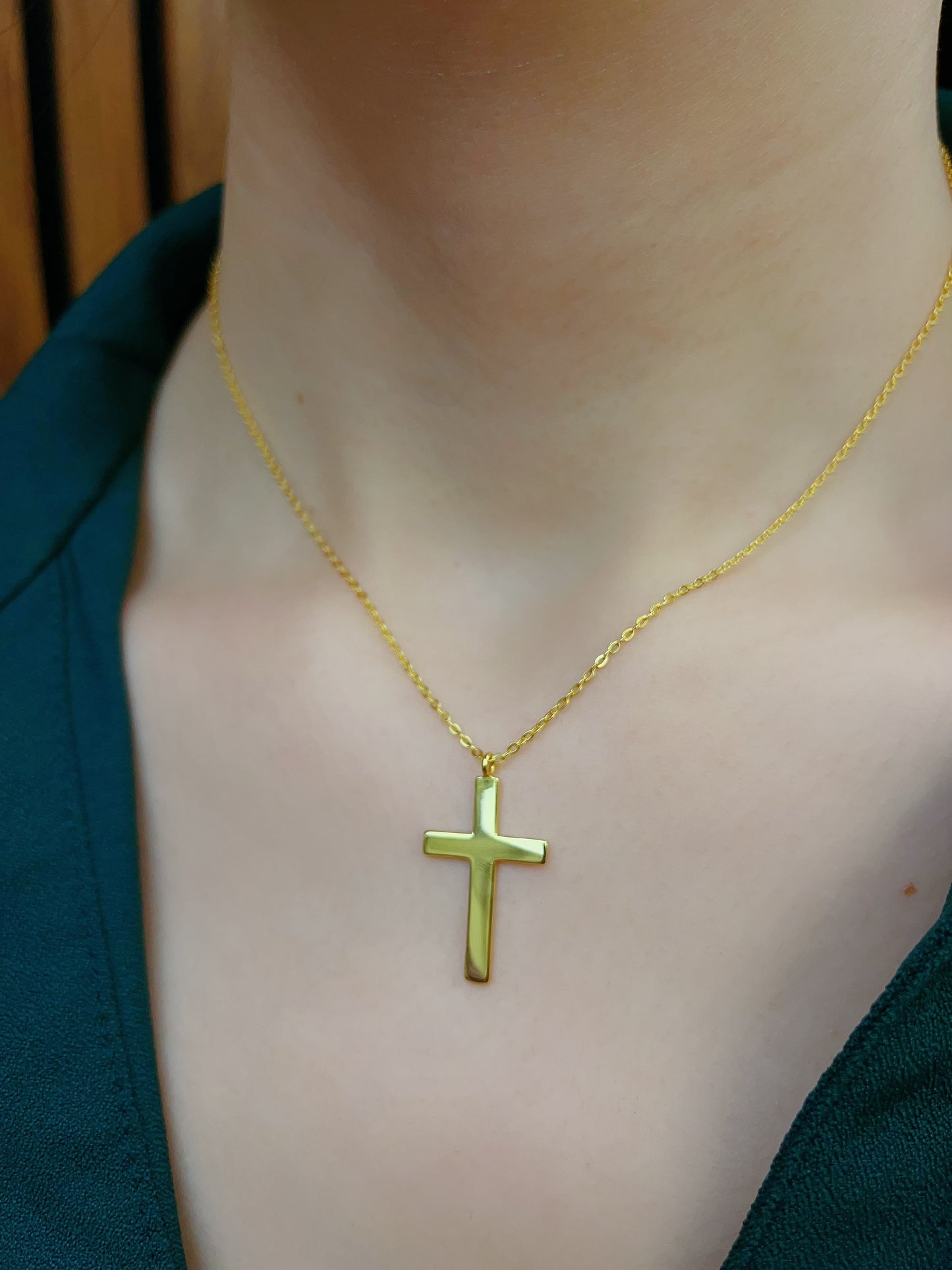 925 Sterling Silver Dainty Layered Cross Necklace for Women - LAX Jewelry