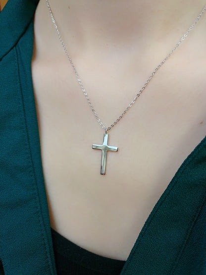 925 Sterling Silver Dainty Layered Cross Necklace for Women - LAX Jewelry