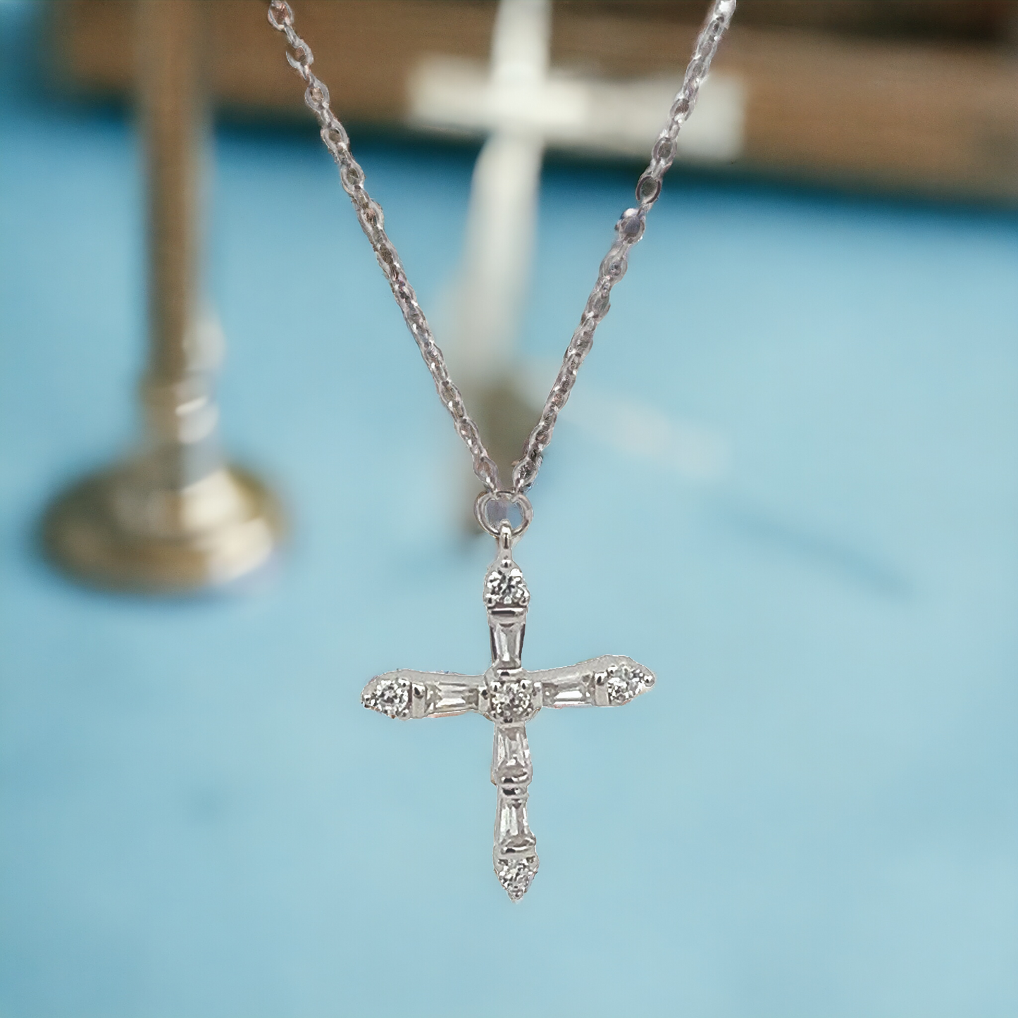 925 Sterling Silver Cross Necklace for Women - LAX Jewelry