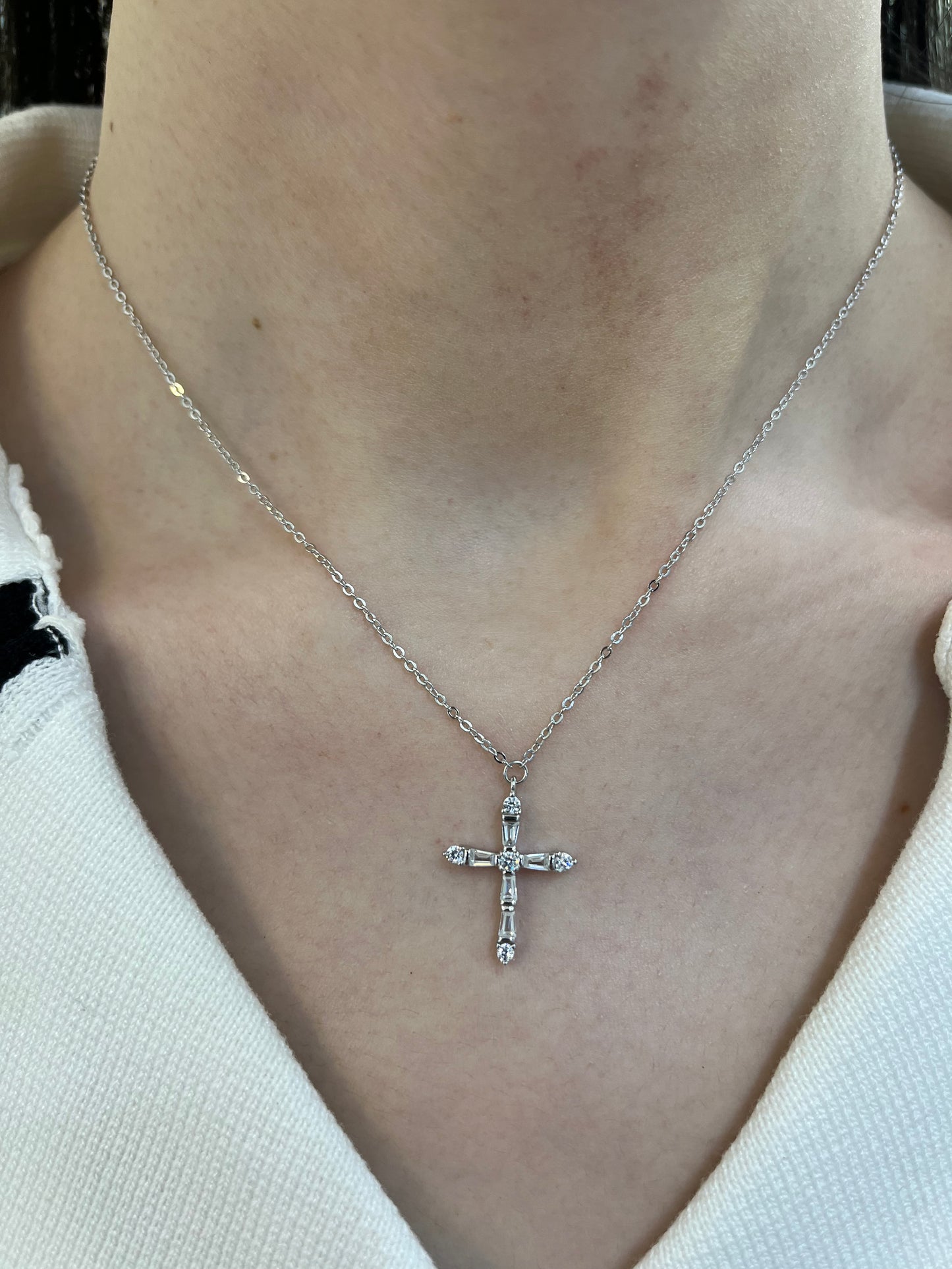 925 Sterling Silver Cross Necklace for Women - LAX Jewelry