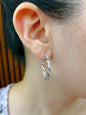 Sterling Silver Large Hoop Earrings for Women - LAX Jewelry