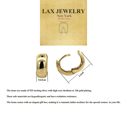 Sterling Silver with 14k Gold Plated or Rhodium for Women - LAX Jewelry