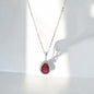 Sterling Silver with Elegant Gemstone Necklace for Women - LAX Jewelry