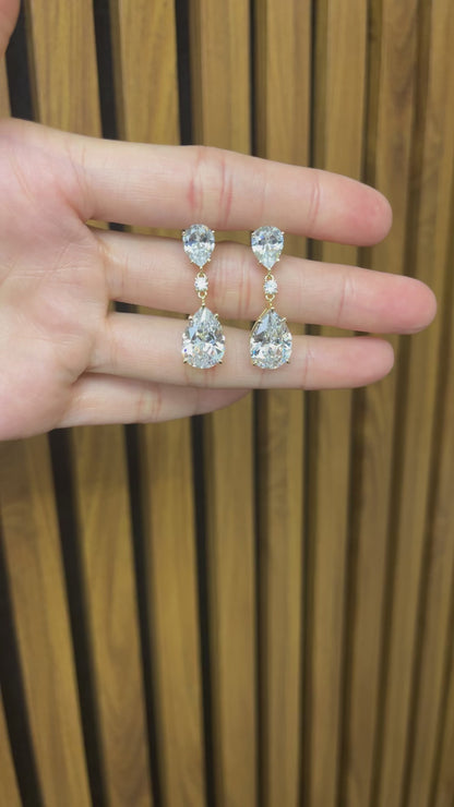 Sterling Silver Simulated Diamond CZ Earrings for Women