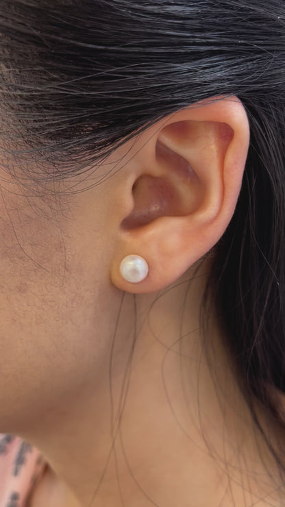 Shell Pearl Earrings Studs for Women